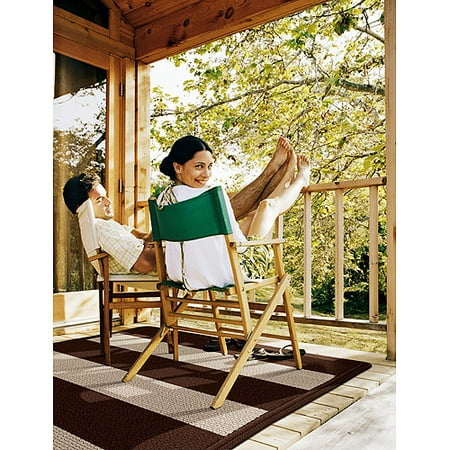 Bazaar Indoor/Outdoor Braided Rug, Brown