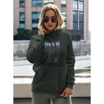 thumbnail image 2 of Perceive Vectors Techno Style Hoodie Women -Image by Shutterstock, Female Medium, 2 of 4