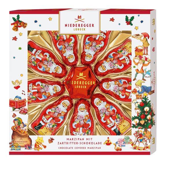 Niederegger Marzipan Santas with Star - 125g/4.4 Oz - Walmart.com