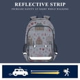 thumbnail image 5 of FORMRS Unisex School Backpack 17" Student Travel Bag with Laptop Compartment, Red Nordic Christmas House, 5 of 7