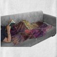 thumbnail image 6 of Ethnic Soft Flannel Fleece Blanket, Seamless Pattern of Mandala Motif in Ombre Paisley on Patchwork Like Artwork Image, Cozy Plush for Indoor and Outdoor Use, 50" x 70", Multicolor, by Ambesonne, 6 of 6