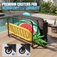 thumbnail image 4 of Sunmthink Outdoor Poolside Storage Cart with Wheels, 3-Tier Wicker Towel & Toy Organizer for Pool, Gray, 4 of 7