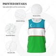 thumbnail image 4 of Uzbekistan Flag Men Basketball Sports Jersey Running Fitness Multifunction Sleeveless tshirt Exclusive Custom Name Nunber, 4 of 9