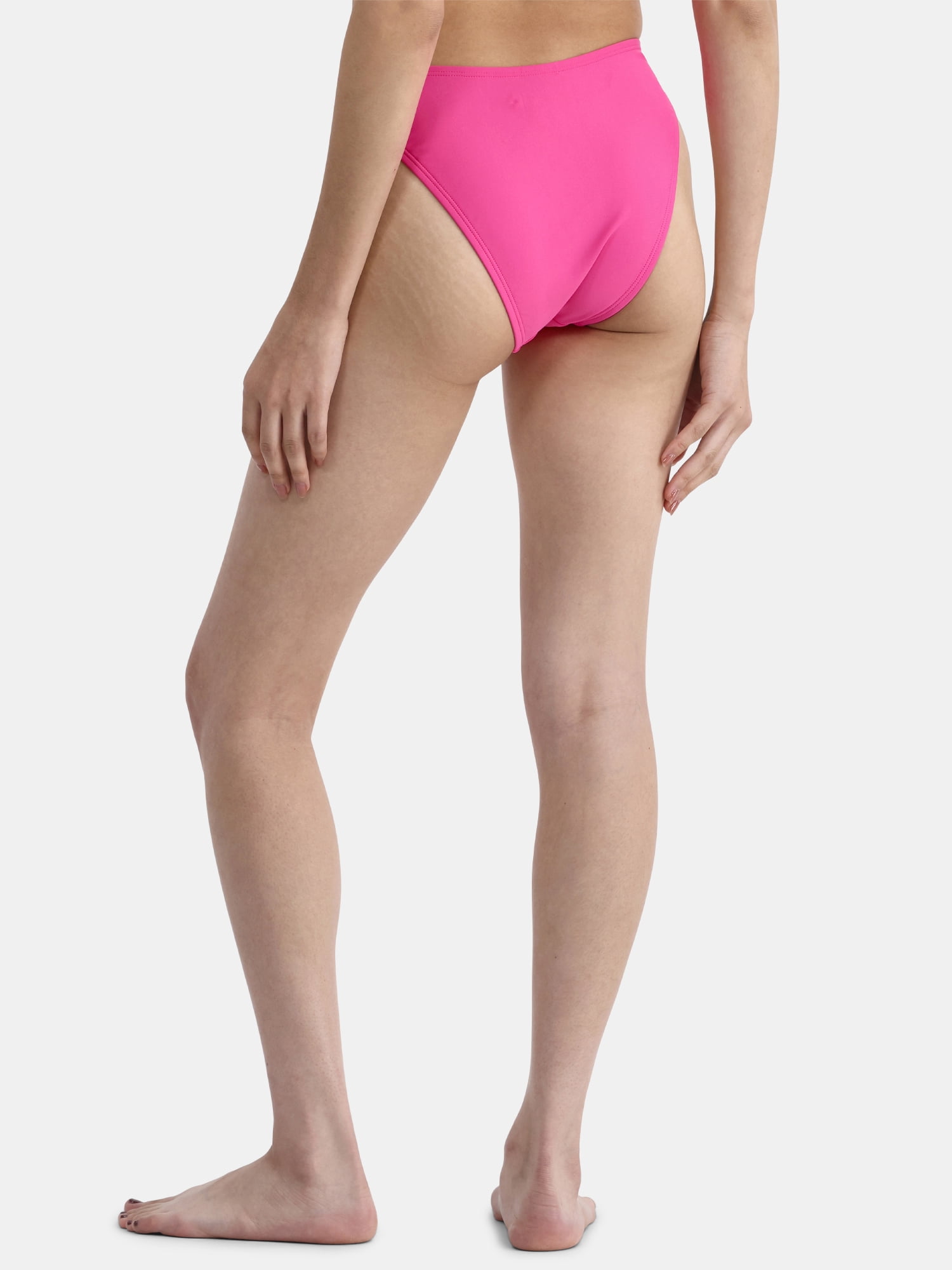 No Boundaries High Leg Mid Rise Cheeky Bikini Bottom, Sizes XXS-XL