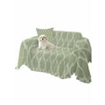 thumbnail image 2 of Sage Green Moroccan Couch Cover for Dogs, Boho Ethnic Chic Abstract Geometric Washable Sofa Covers Slipcover for Pets Dogs Futon Cover, Couch Recliner Covers, Oversized Chair Slipcover 71"x91", 2 of 9