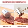 thumbnail image 2 of Meat Tenderizer and Food Clips Set - Stainless Steel Meat tenderizer Needle Mallet, Steak Bench Clamp, Food Clip for Kitchen, BBQ, 2 of 7