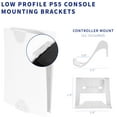 thumbnail image 6 of VIVO White Wall & Under Desk Mount Designed for PS5 & PS5 Slim Console, 6 of 9