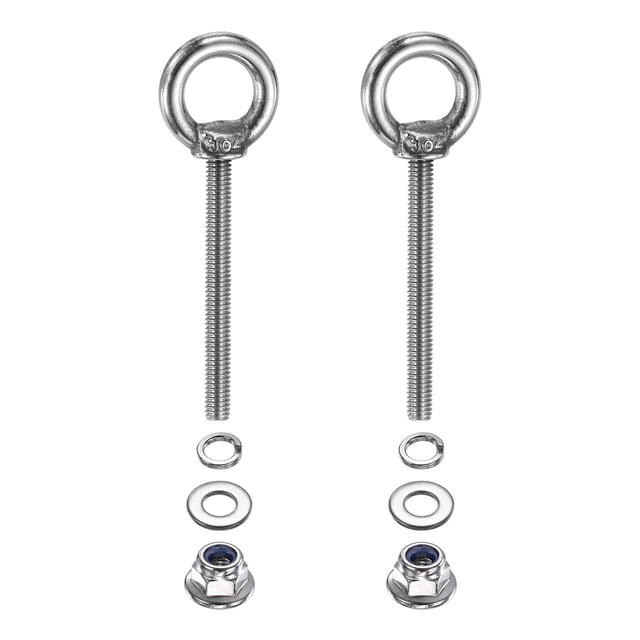 Uxcell M4 x 40mm Boulon de Levage en Acier Inoxydable 2 Pcs 302