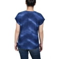 thumbnail image 3 of NY Collection Women's Extended Sleeve Top with Grommets, 3 of 4