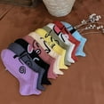 thumbnail image 5 of 10PCS Funny Cute Socks Cotton Women Colorful Sneaker Novelty Socks Men Cartoon Emoji No Show Short Socks, 5 of 6