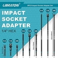 thumbnail image 2 of Juego de Adaptadores de Enchufe de Impacto Grado de Impacto Libraton, 3", 6", 12", Adaptador de Enchufe de Impacto de Taladro, Adaptador de Enchufe de Impacto, Adaptador de Enchufe de Llave de Impacto, 2 of 3