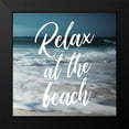 thumbnail image 2 of Villa, Mlli 20x20 Black Modern Framed Museum Art Print Titled - Relax At The Beach, 2 of 5