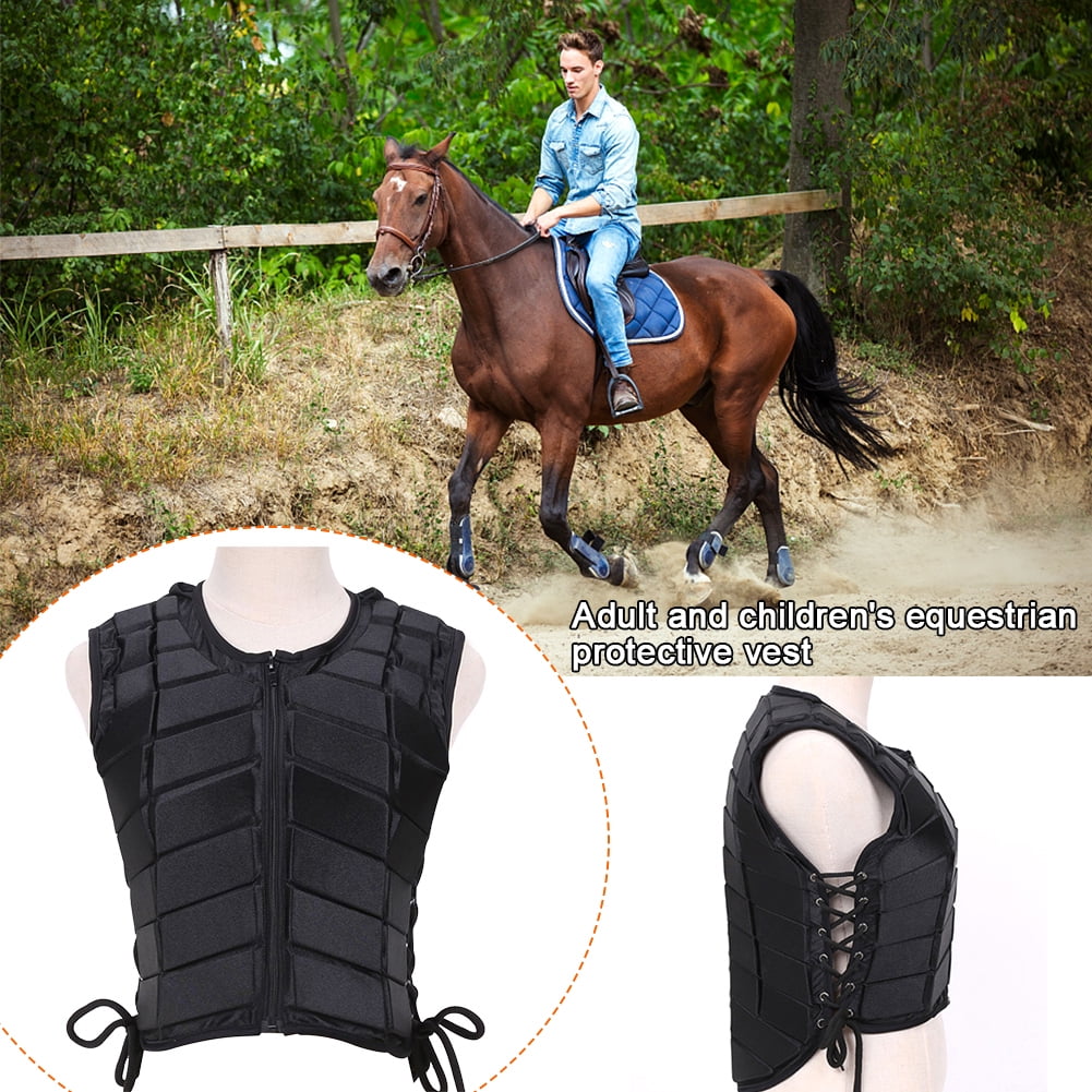 Adult Child Equestrian Horse Riding Back Guard Body Protector Lightweight Vest 
