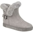 thumbnail image 1 of Women's Journee Collection Sibby Ankle Bootie Grey Faux Suede 7 M, 1 of 4