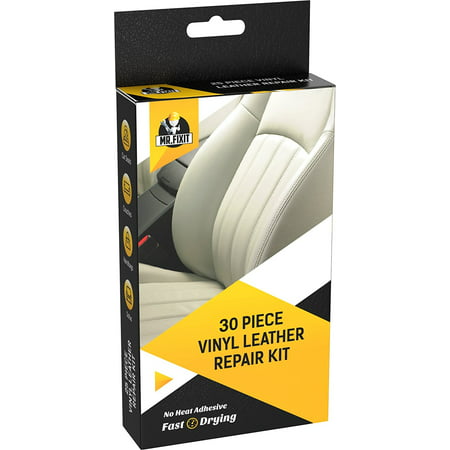 30pc Set Leather & Vinyl Repair Kit [Restore any Material] Scratch Restoration - Best for Couch, Car Seats, Sofa, (Best Place For Leather Jackets)