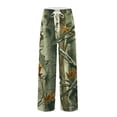 thumbnail image 7 of Havenx Camo Lounge Pants for Men Elastic Long Pajamas Camouflage Print Straight-Fit Bottoms with Pockets Lightweight Breathable Comfort Lounge Sleep Pants,Deep Green 2XL, 7 of 7
