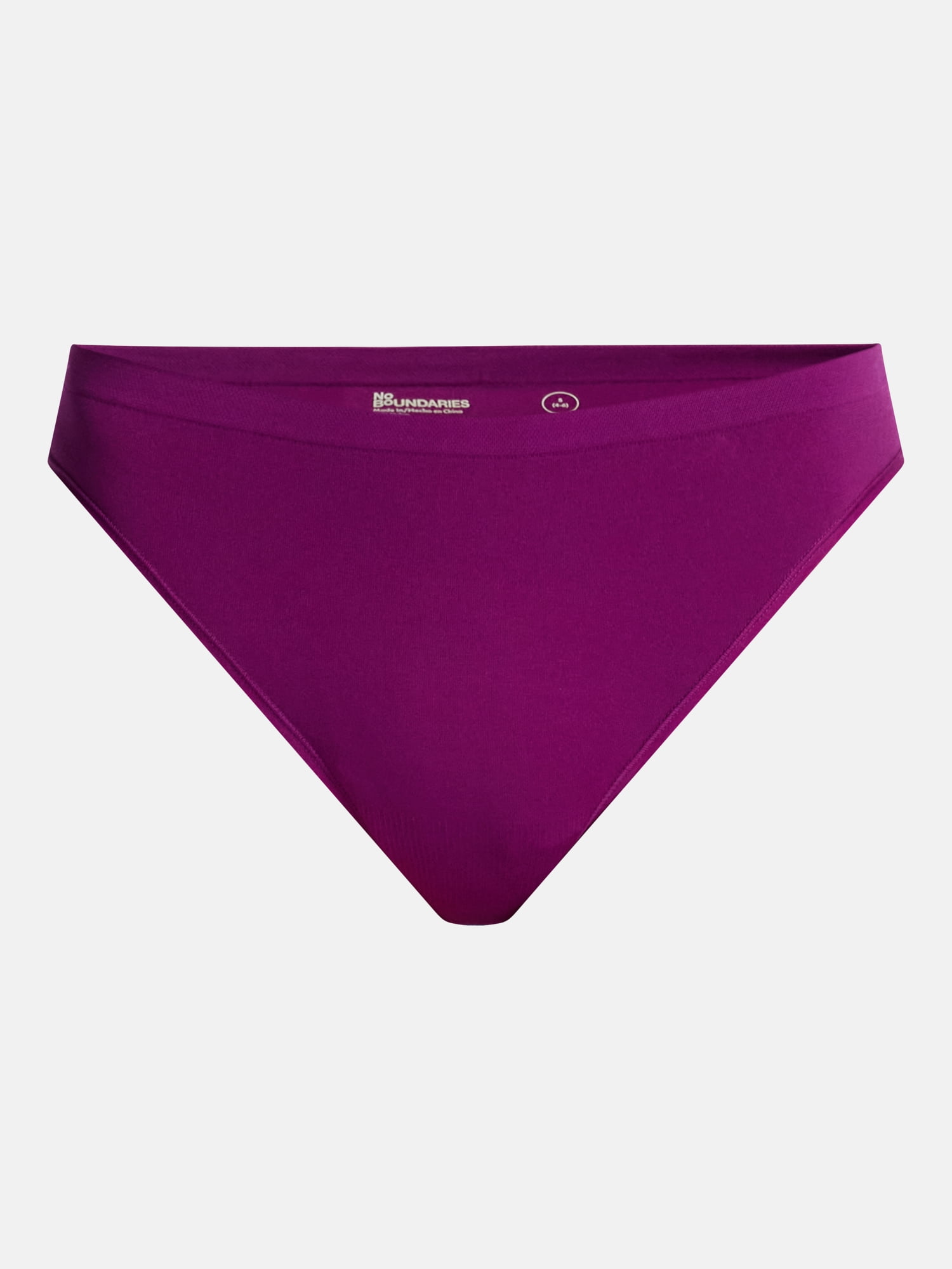 No Boundaries Women's Thong Panty Seamless, 1-pack, Sizes XS-XXXL