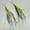 #2, variant on New Metal Mesh Feather Stacked Leather Leaf Irish American Festival Earrings