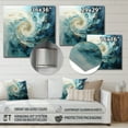 thumbnail image 4 of Designart "VORTEXs Celestial I" Abstract Spirals Metal Wall Art Prints, 4 of 5