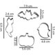 thumbnail image 2 of Mini Halloween Cookie Cutter Set - 4 Pieces Stainless Steel, 2 of 2