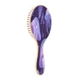 thumbnail image 7 of Wood Paddle Brush with Cushion & Round Hair Brush Jellyfish in Space Detangling Brush for All Hair Types, 7 of 7