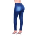 thumbnail image 2 of 347-71 Pantalón de mezclilla dama jeans skinny efecto push up Cklass 347-71, 2 of 2