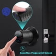 thumbnail image 2 of FITNATE Keyless Smart Fingerprint Lock Bluetooth Digital Code Door Deadbolt Lock with Keypad, 2 of 8