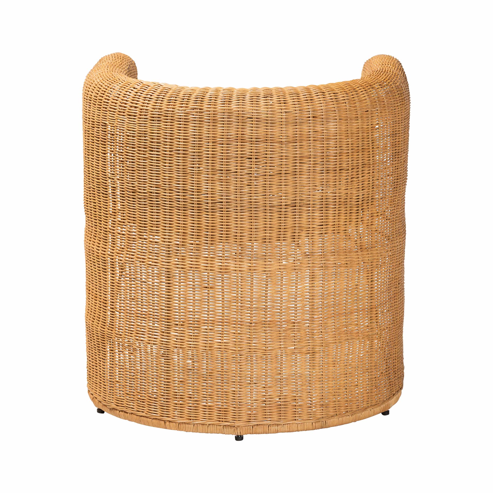 bali & pari Carina Boho Barrel Dining Chair, Light Honey