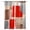 Red, variant on Fsddascl Sage Green Ombre Blackout Curtains for Bedroom/Living Room, Thermal Insulated Kitchen Curtains, Retro Abstract Mottled Geometric Grommet Darkening Window Treatment Drapes 27.5"x39"x2