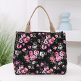 thumbnail image 7 of DLIU Thickened fabric fabric, floral pattern, large-capacity tote bag, portable handbag for shopping out to work, daily storage bag, 7 of 7