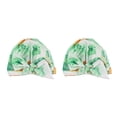 thumbnail image 1 of Matsuzay Gorros de ducha para el cabello Estampado de flores Banda elástica impermeable Gorro con dobladillo Gorro ajustable Gorro rizado Suministros de Piña 2piezas Matsuzay CBP387395, 1 of 6