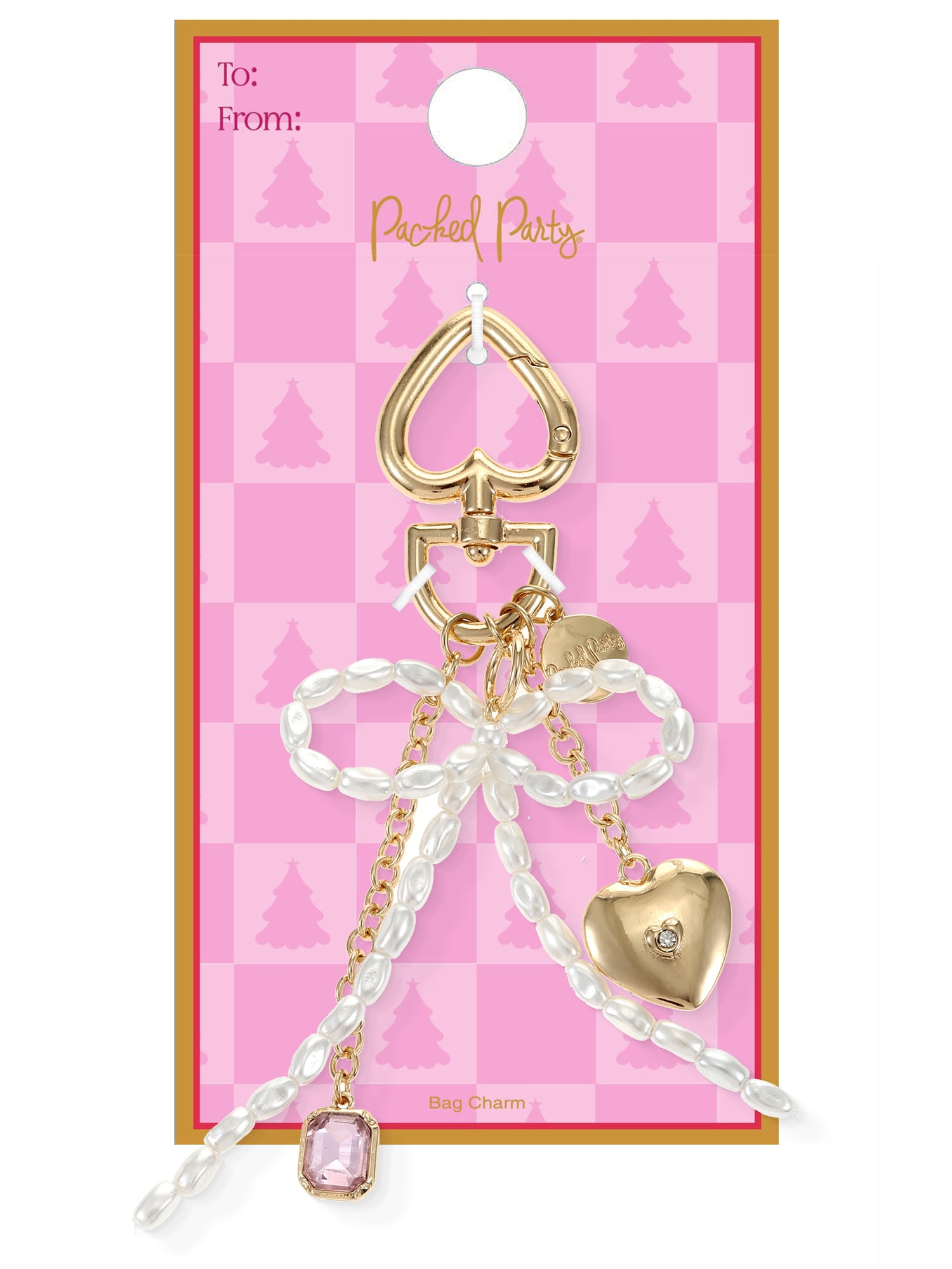 Packed Party Pearl Bow Bag Charm