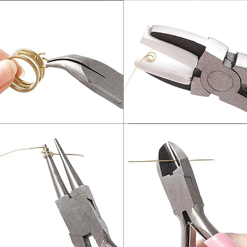 8 Pack Jewelry Pliers Jewelry Making Pliers Tools Kit for Wire Wrapping Earring Supplies