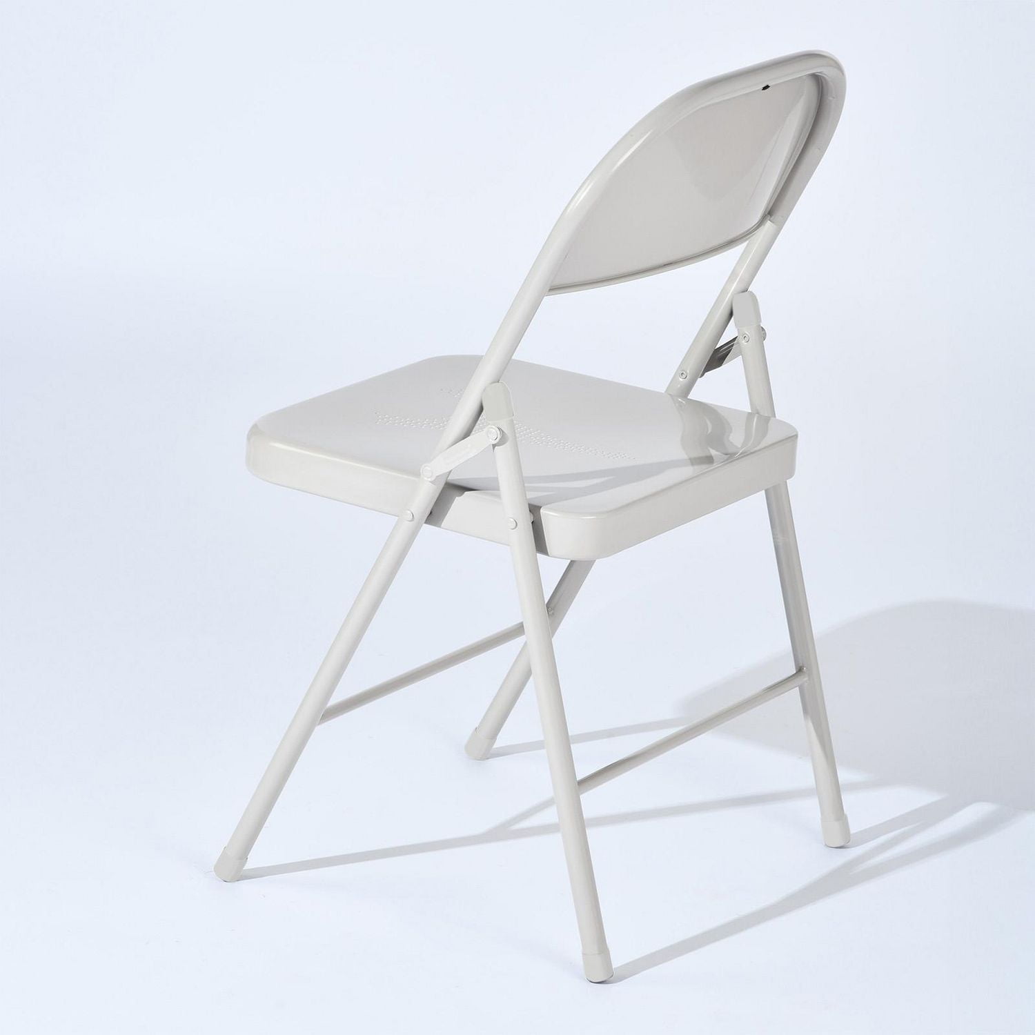 Ensemble de 4 chaises de salle à manger Homy Casa - Chaises pliantes robustes, couleurs Morandi tendance pour la maison et le travail, bleu/rose/gris