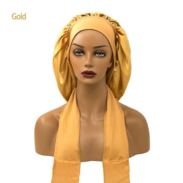 Gorro de ducha para cabello largo Gorros de ducha reutilizables ajustables grandes a prueba de agua ZefeiWu 8390612535451