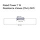 thumbnail image 3 of Uxcell 50Pcs 1W 1 Watt Resistor de Película de Óxido Metálico Axile 3K Ohm ±5% Tolerancia, 3 of 5