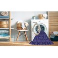 thumbnail image 2 of Ahgly Company Machine Washable Indoor Square Transitional Blue Area Rugs, 8' Square, 2 of 7