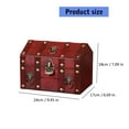 thumbnail image 5 of Antique Design Wooden Accessory Box Secure Locking Mechanism Home Organization Essential, 5 of 14