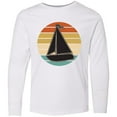 thumbnail image 3 of Inktastic Sailboat Vintage Nautical Sailing Long Sleeve Youth T-Shirt, 3 of 5
