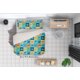 thumbnail image 2 of 3D Cartoon Colorful Lattice Ocean Shark Whale Dolphin Fish Pattern Funda de edredón, 2 of 3