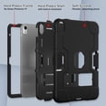 thumbnail image 3 of For Apple iPad 10th Generation 10.9 inch 2022 / A2696 / A2777 Heavy Duty Dual Layer Shockproof Protective Kickstand Hard Case Cover Black/Black, 3 of 8