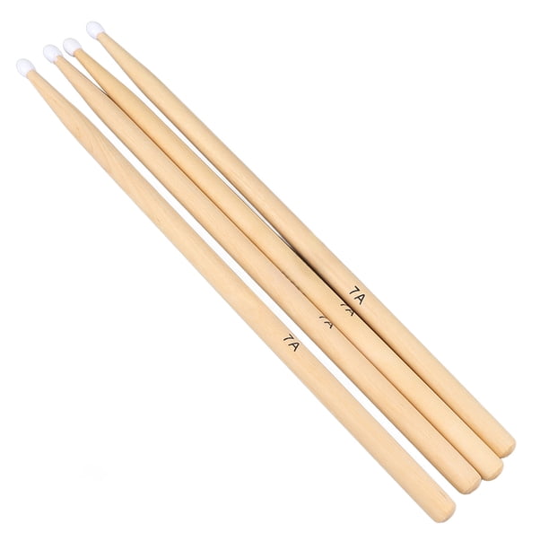Baquetas De Madera De Arce, Baquetas Con Punta De Nailon Macizo, Fuerza De Perforación Más Ligera, Resistentes Para Rendimiento Para Bateristas