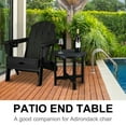 thumbnail image 4 of Ktaxon Table d'Appoint Ronde en Plastique HDPE 18 Pouces Table Adirondack Table Basse Ronde pour Intérieur et Extérieur, Noir, 4 of 8