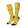 thumbnail image 2 of Bingfone Compression Socks For Women And Men Long Socks For Running Athletic Cycling Nurse-Yellow Limes, 2 of 9
