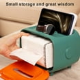 thumbnail image 3 of Multifunctional Tissue Box Retro TV Paper Storage Organizer Napkin Multifunctional Desk Holder Desk Container, Orange, 3 of 6