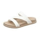 thumbnail image 5 of Sandalias ligeras para mujer, tipo slide, para piscina y playa, sin cordones, planas y abiertas Blanco, 5 of 9