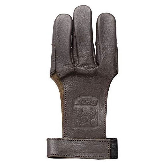Bear Archery 2028243 Leather Shooting Glove, Brown - Large