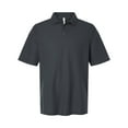 thumbnail image 4 of Harriton M105T Men's Tall Maverick CVC Pique Polo-Dark Charcoal-LT, 4 of 6