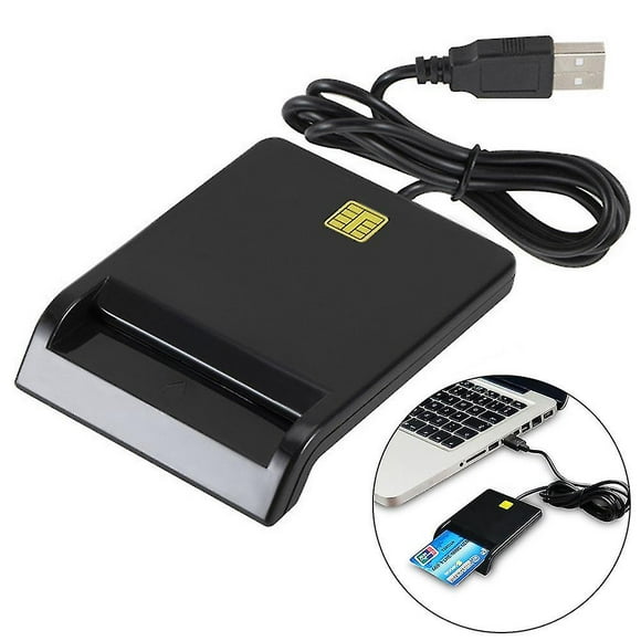Single Smart Card Reader For Atm Tax Card Cac Card Bank Card Id Card Compatible With Windows Os Mac And Linux