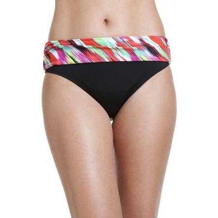 Cole of California Isabella Ikat Foldover Hipster Swim Bottom Size (Best Places To Swim In California)